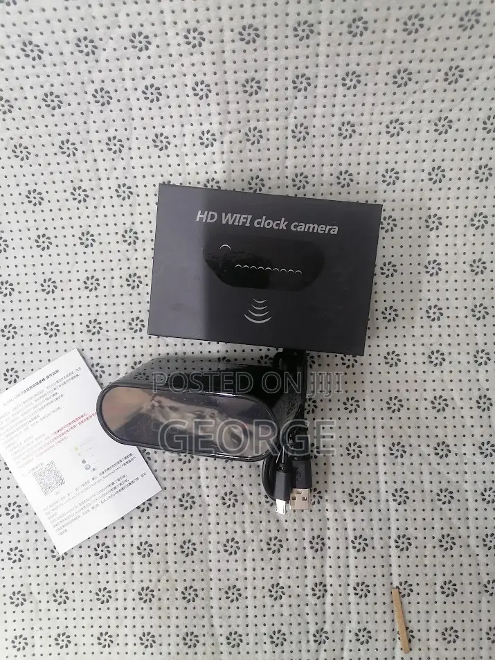 Magnificient Wifi Clock Spy Camera With Audio Speaker