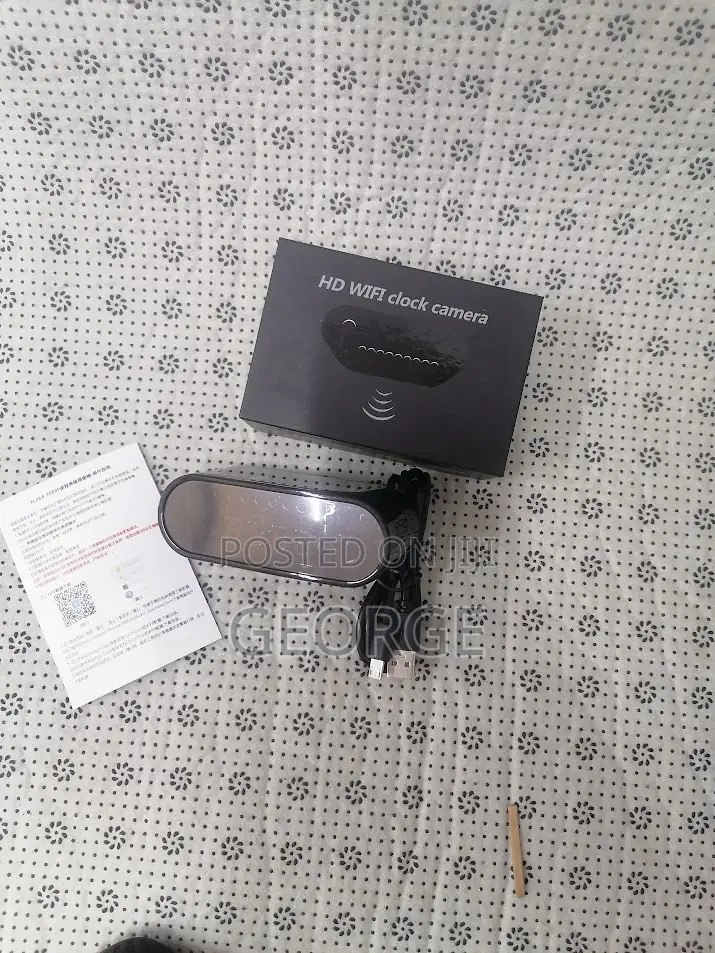 Maintainable Hidden HD Wifi Clock Camera.