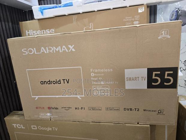 Solarmax 55" Smart Android Digital Tv :Netflix-Showmax-Youtu - thumbnail 3