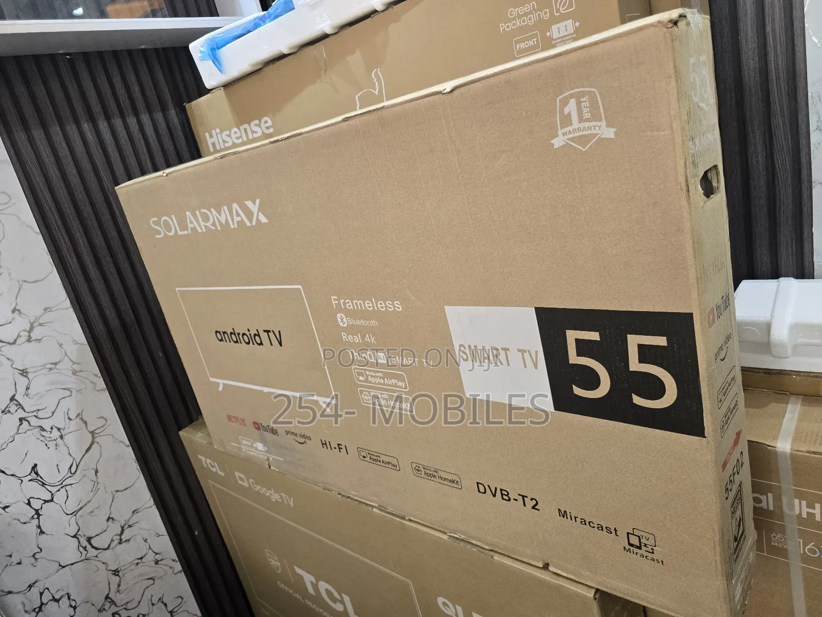 Solarmax 55" Smart Android Digital Tv :Netflix-Showmax-Youtu