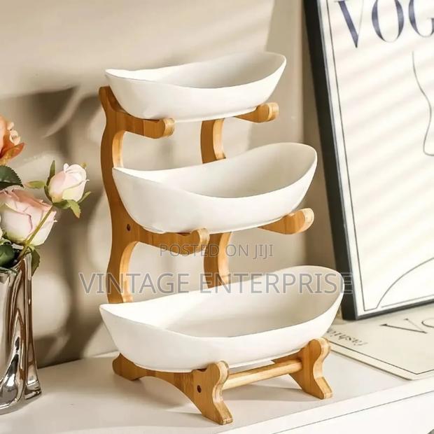 3 Layer Ceramic Fruit Rack - thumbnail 2