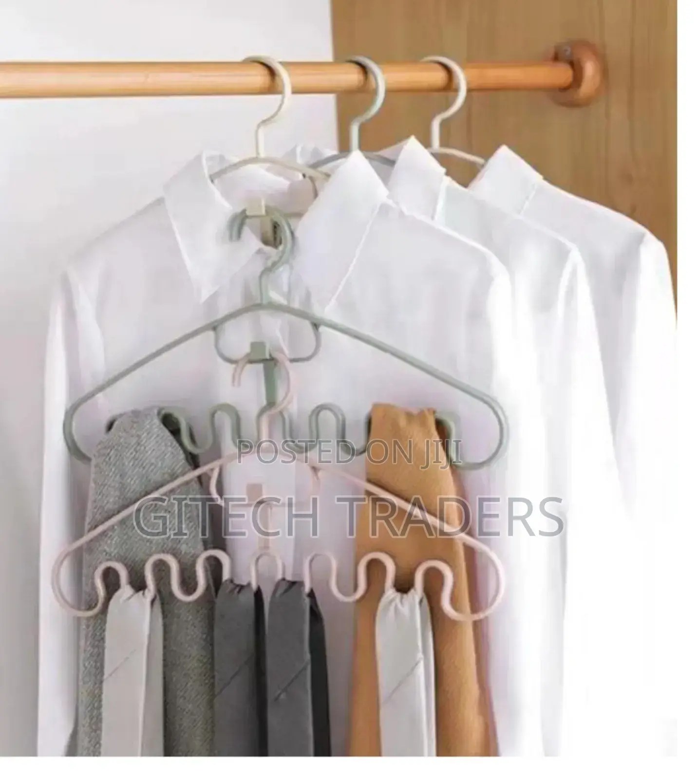 10 Pieces Waves Hanger a Set Blue,Green,Pink