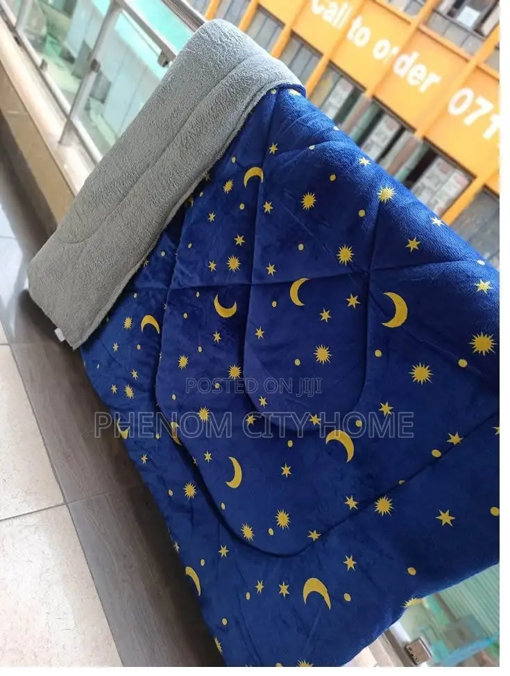 Moon and Stars Single Blankets