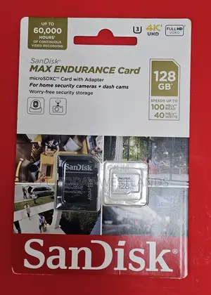 Sandisk 128GB MAX Endurance Security Cameras and Dash Cams
