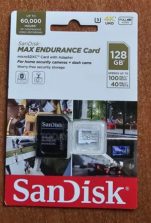 Sandisk 128GB MAX Endurance Security Cameras and Dash Cams