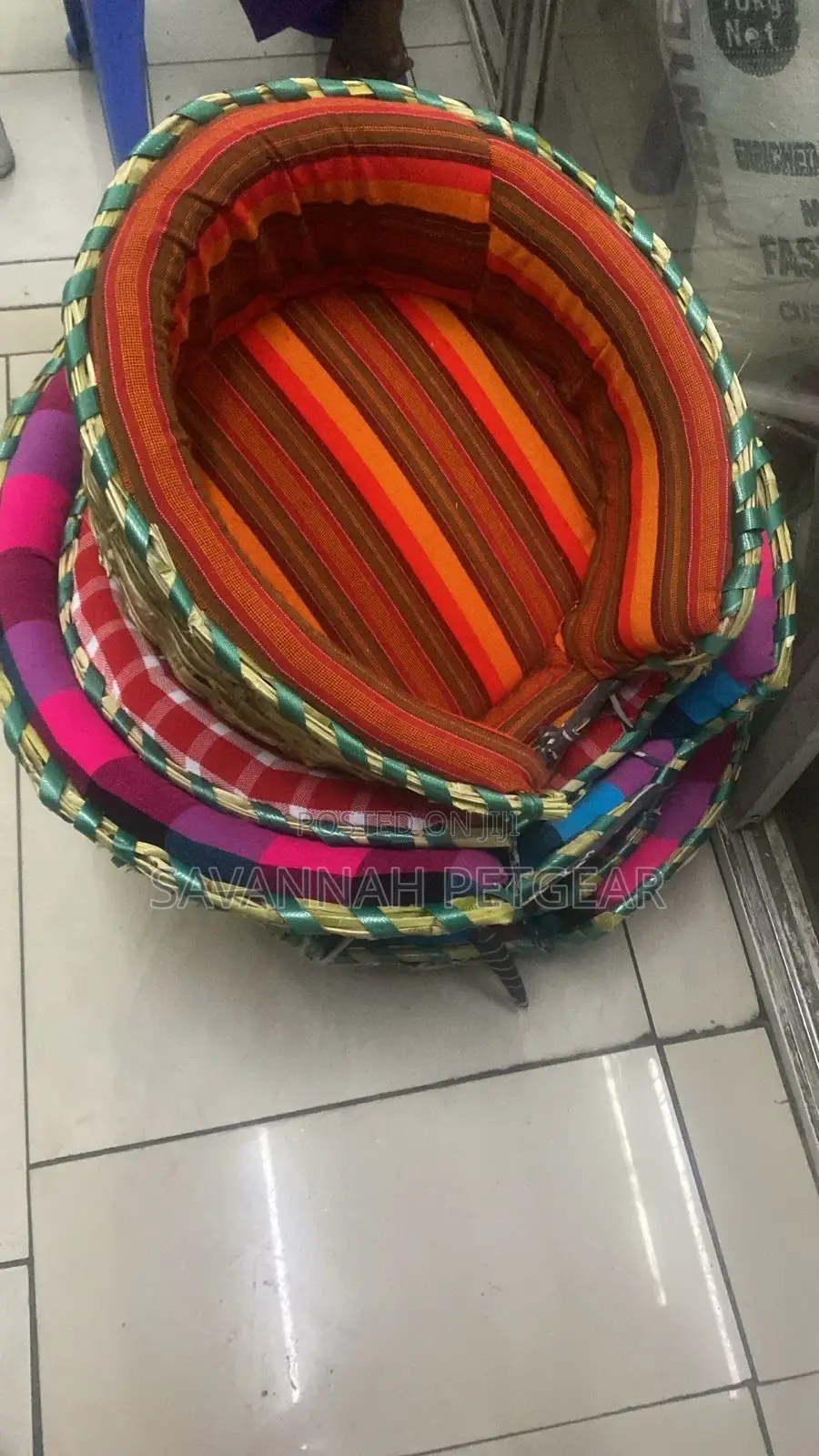 Small Dog Bed Stylishly Made Locally - Diameter 18"