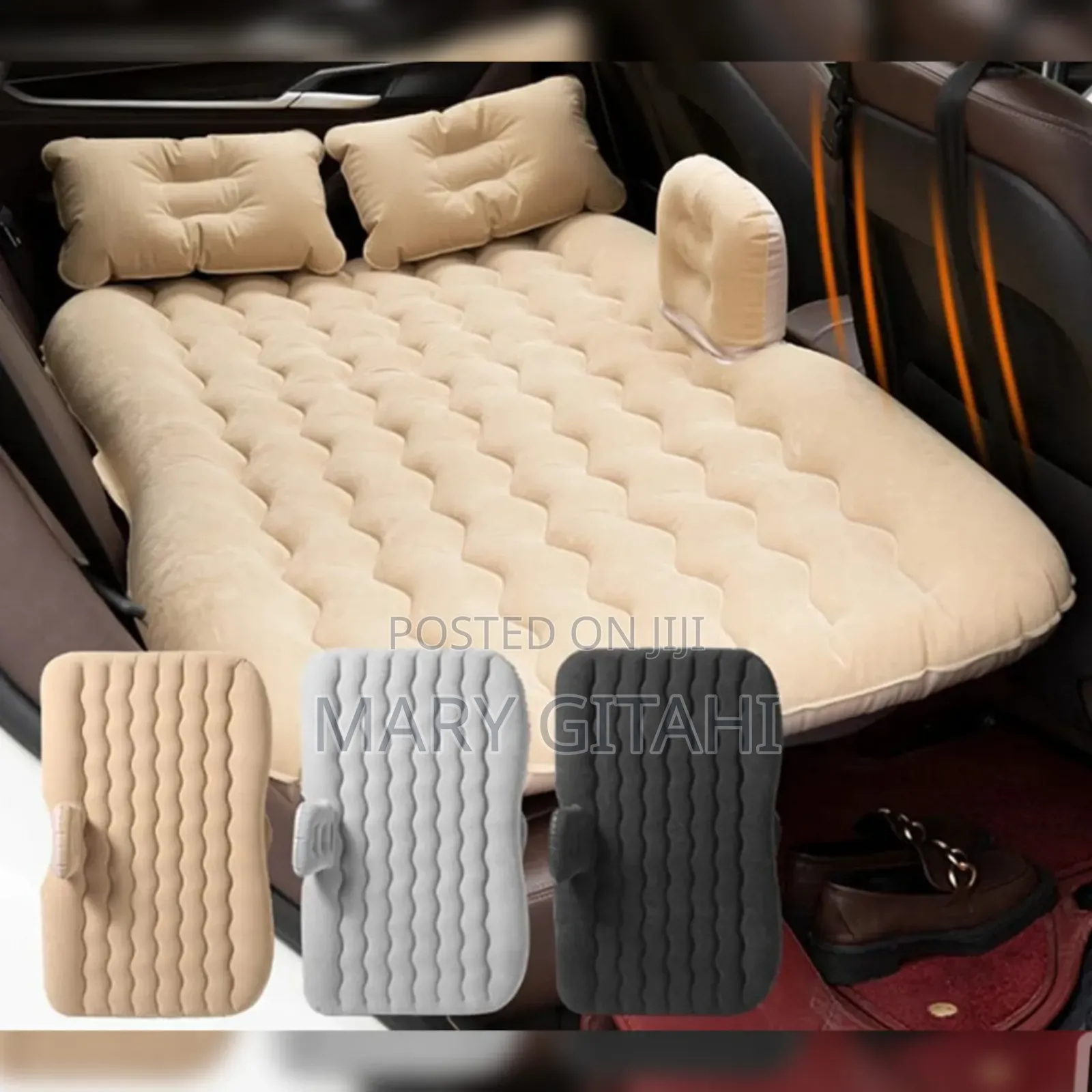 *Portable Car Back Seat Bed Car Matress PLUS PUMP*
