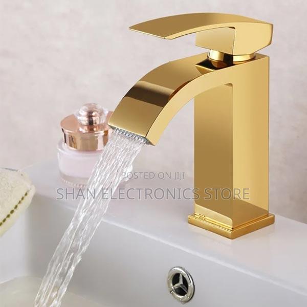 Waterfall Overmount Basin Faucet Hot Cold Water - main view