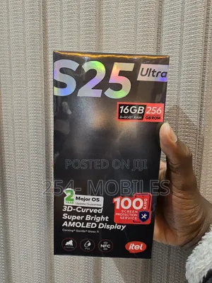 New Itel S25 Ultra 256 GB Black