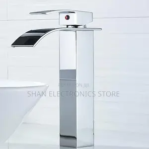 Hot Cold Water Mixer Waterfall Basin Faucet, Sink Mixer Tap