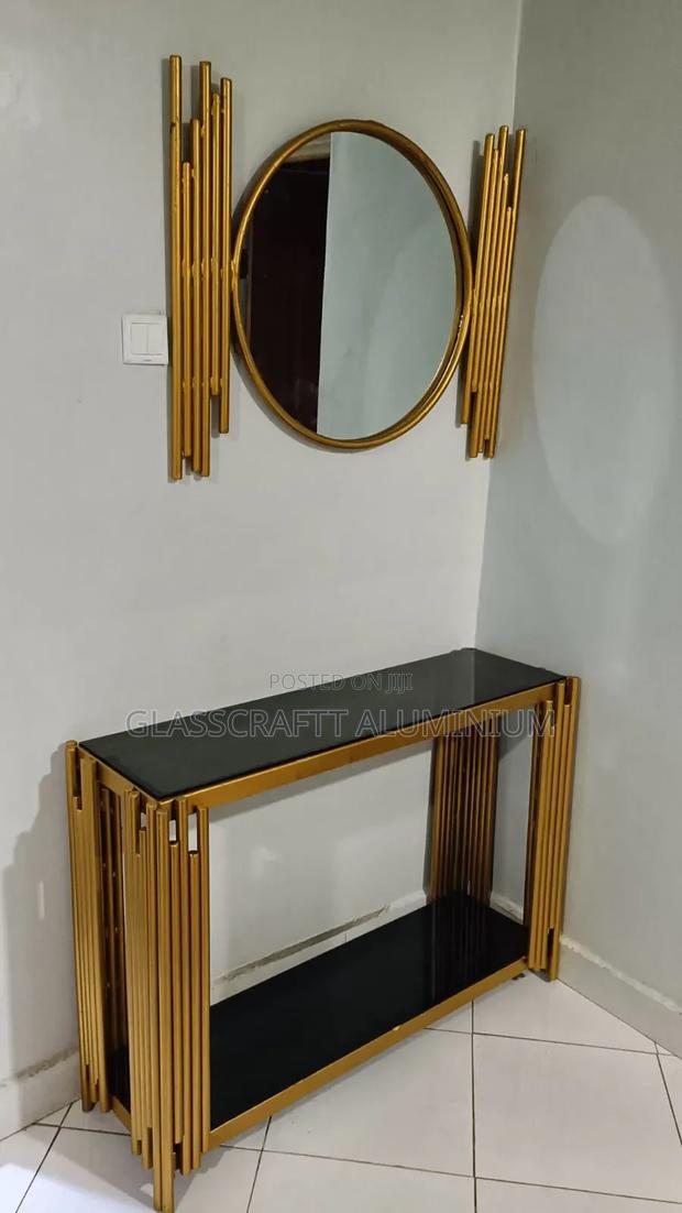 Console Table and Mirror