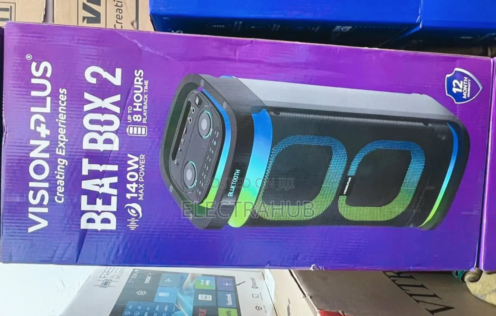 Vision Plus Beat Box 2 140W Portable Speaker New Sealed
