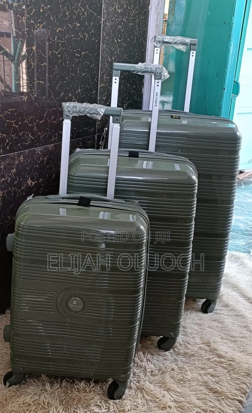 Unbreakable Rubber Suitcase Pp 3-in-1 Suitcase Set