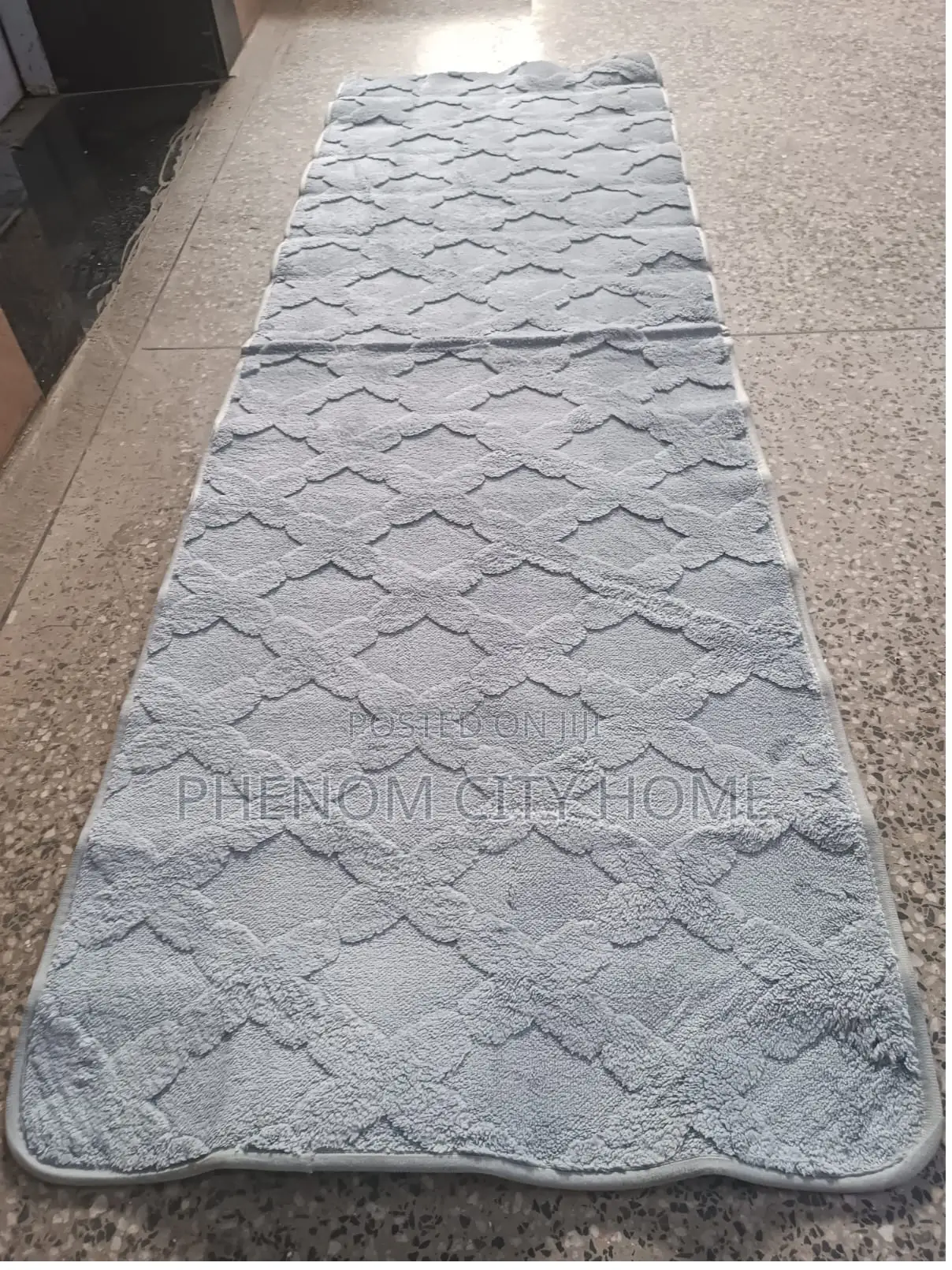 Grey Themed Bedside Mats Available