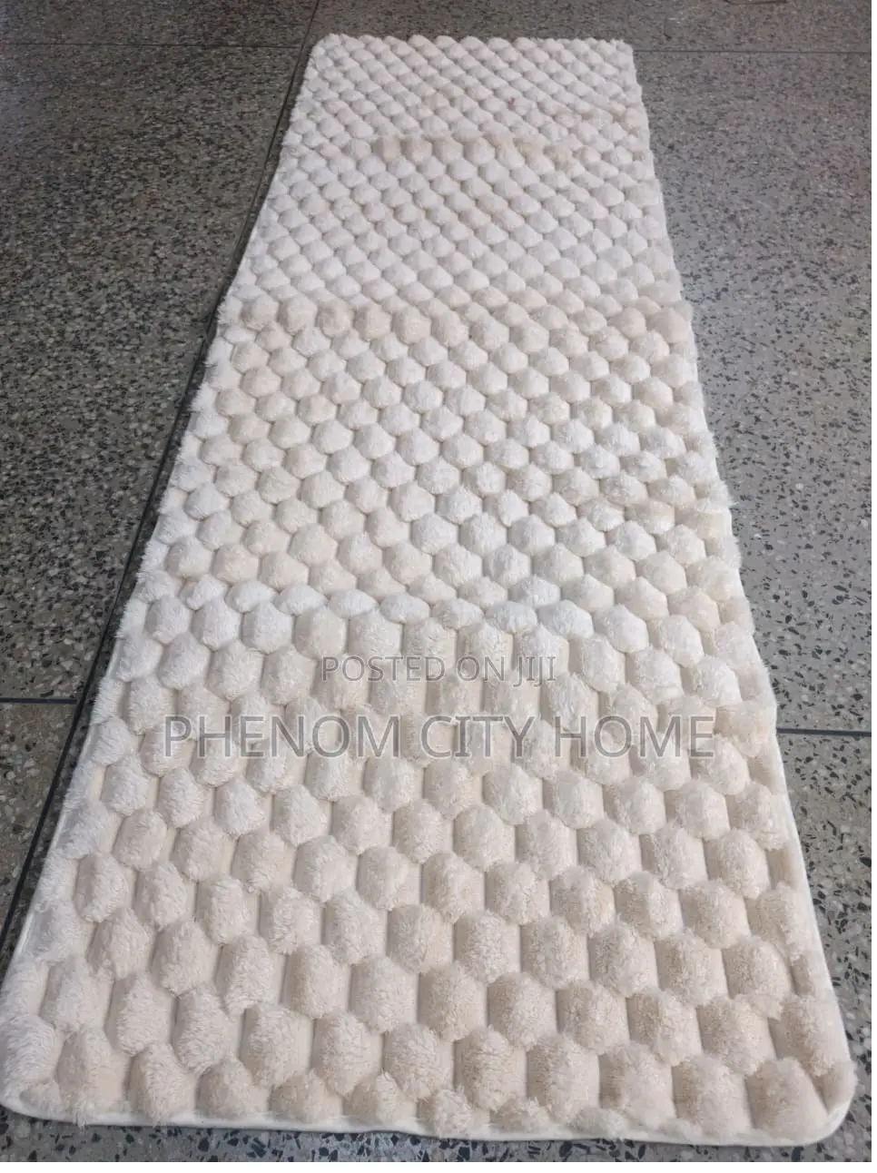 Cream and Beige Bedside Mats