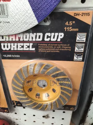 Diamond Cup Wheel. 115mm. 4.5 " Dmax Power Polishing