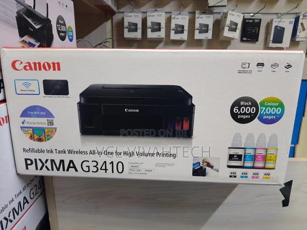 Canon Pixma G3410 Print Scan Copy Wireless Color Printer