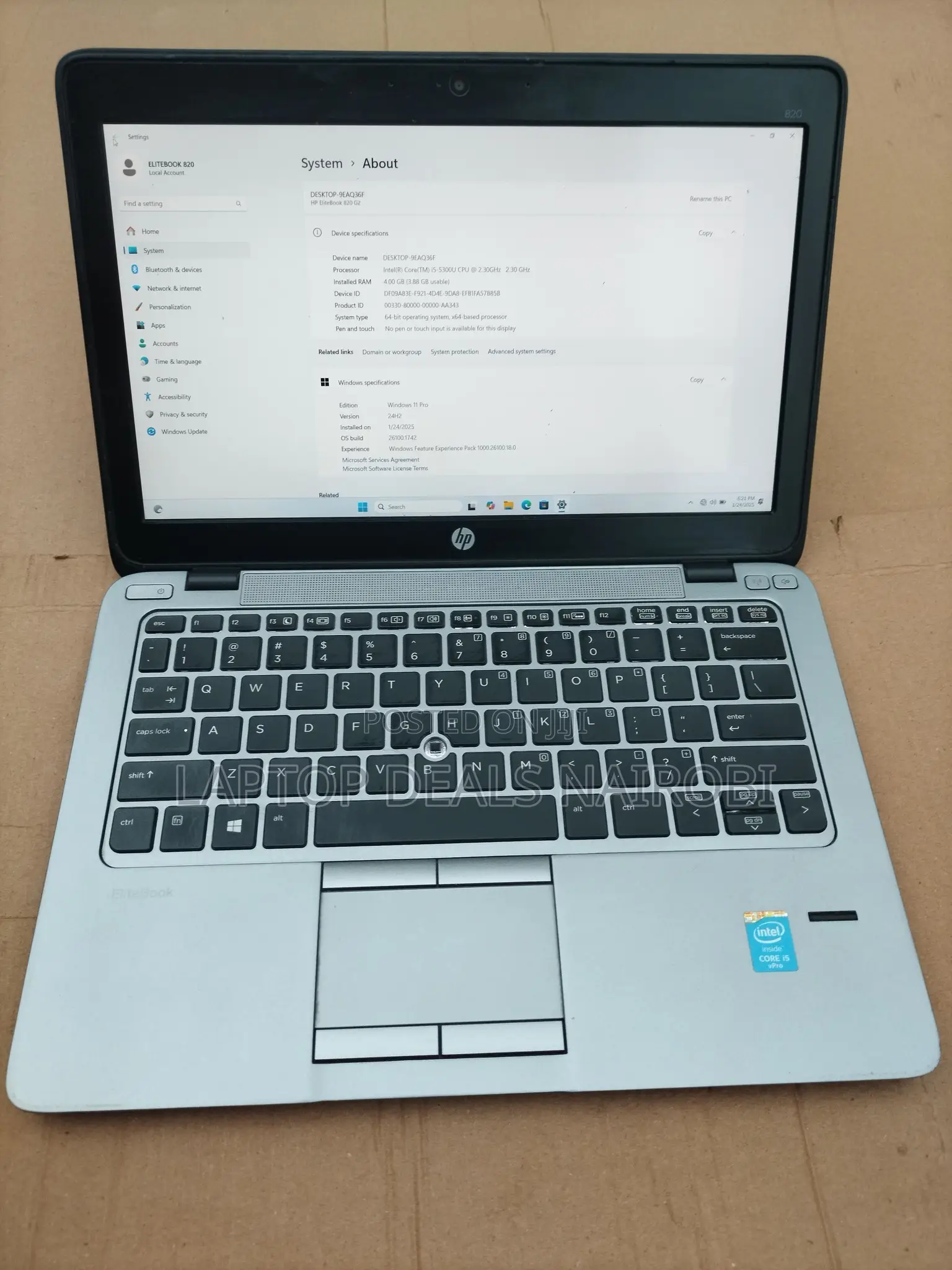 New Laptop HP EliteBook 820 G1 8GB Intel Core I7 HDD+SSD 500GB