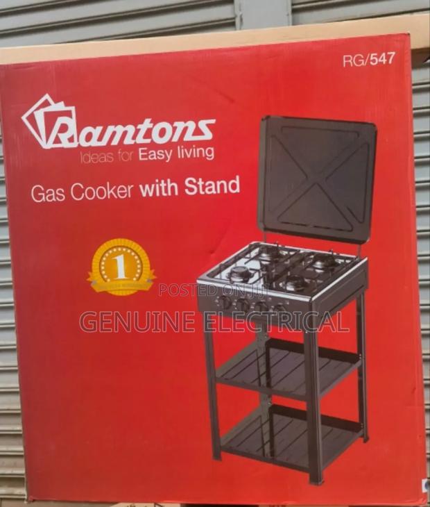 Rhamton Standing Cooker With Shelves - main view