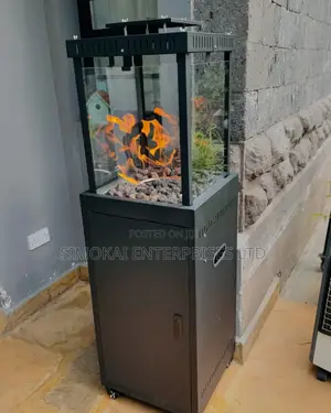 Stylish Short Stand Log-Style Patio Heater