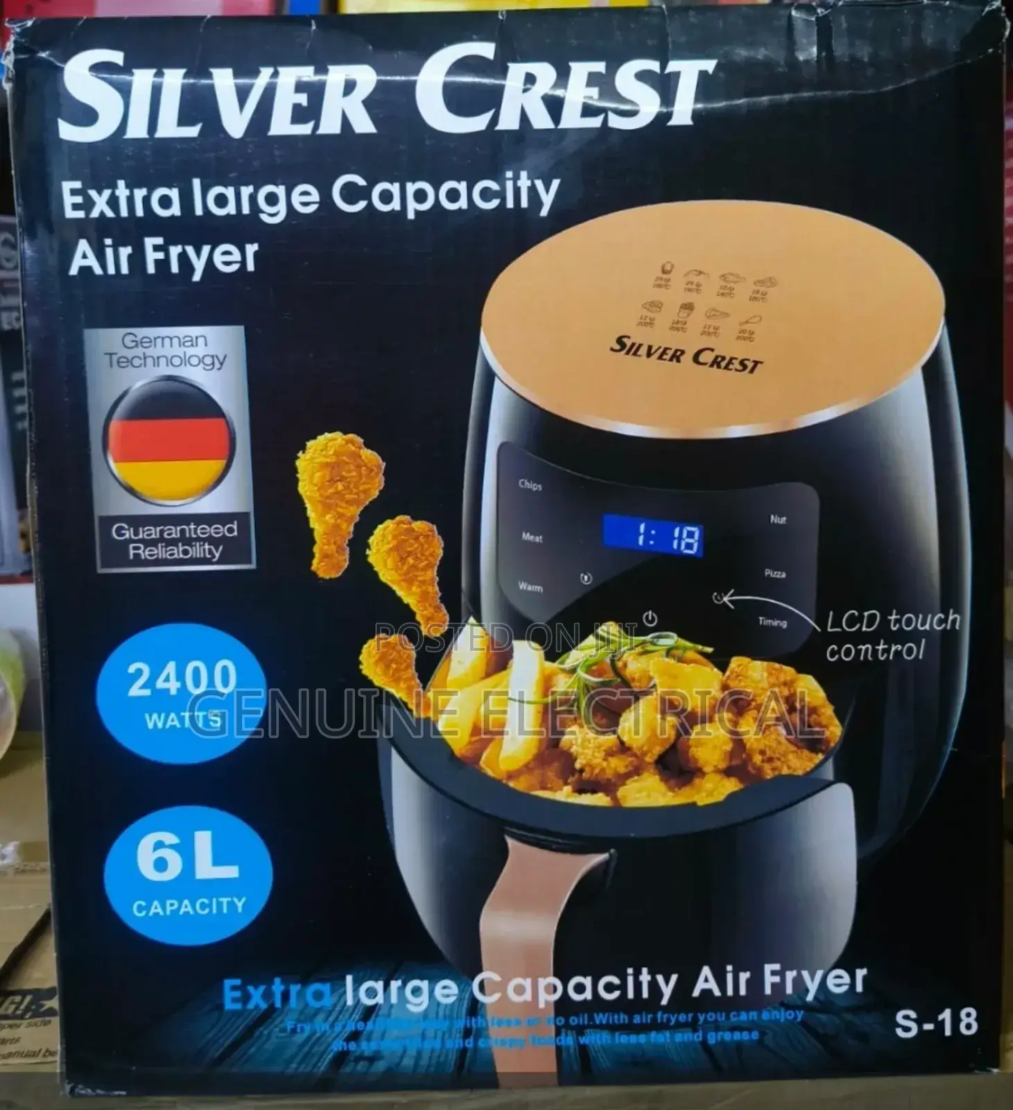6litre Airfrier Silver Crest