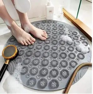 Grey Antislip Bathroom Mats