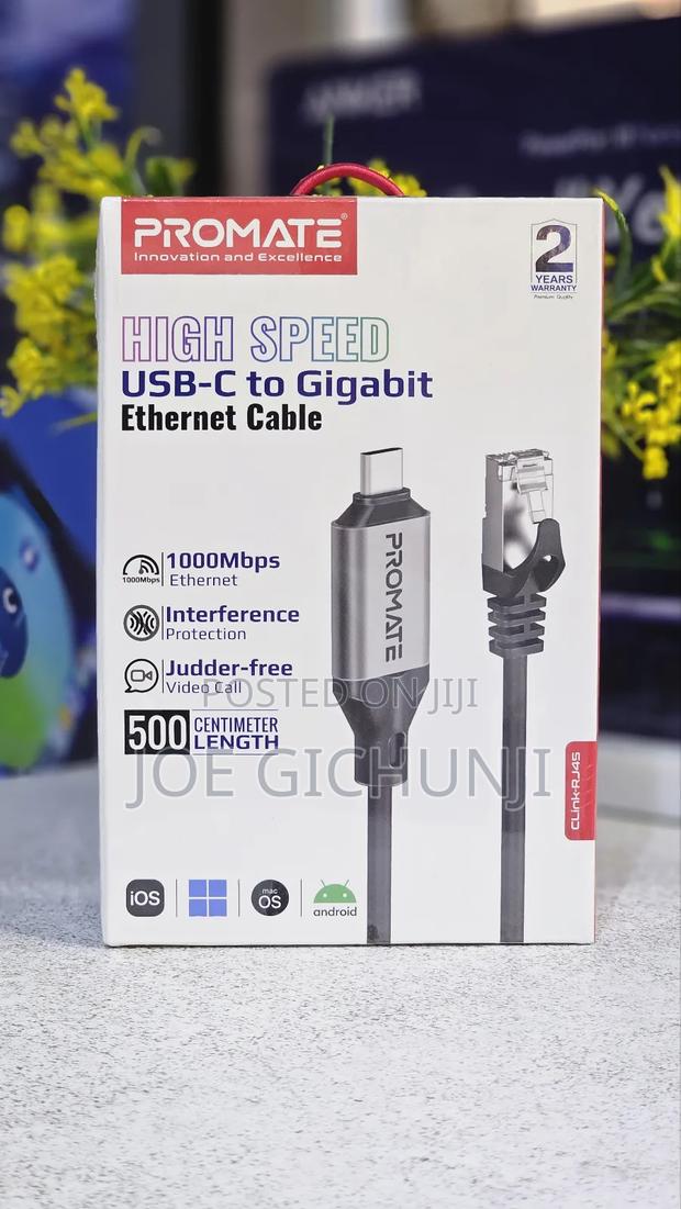 High-Speed USB-C to Gigabit Ethernet Cable