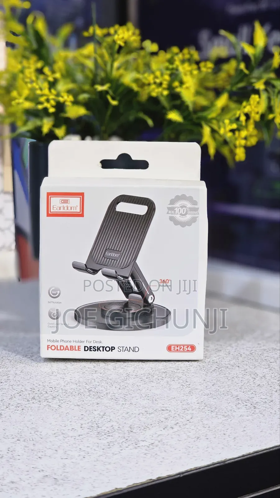 Earldom ET-EH254 Folding Desktop Mobile and Tablet Holder,