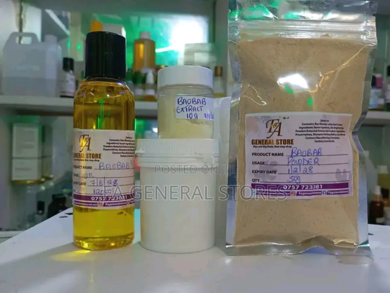 Baobab Powder, Oil,Extract, Capsules,Tea Toner