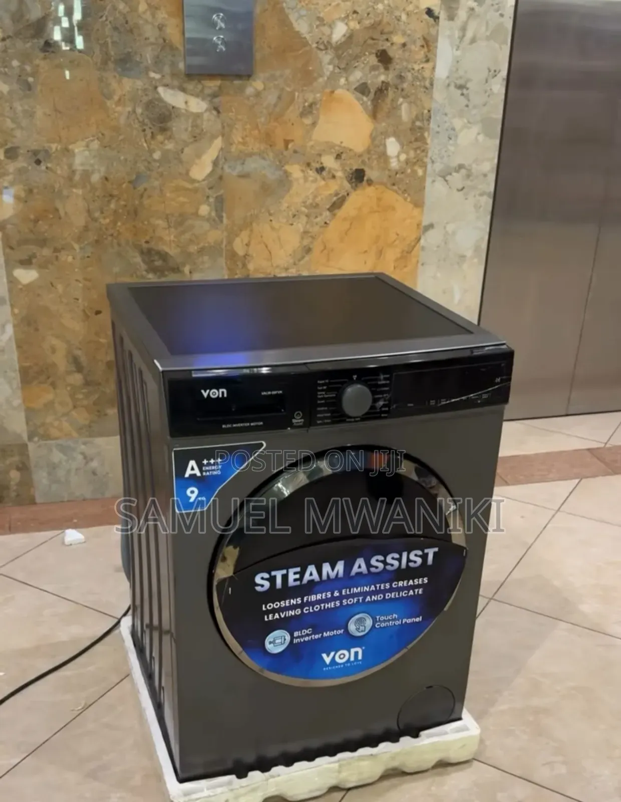 Von 9kgs Front Load Automatic Washing Machine
