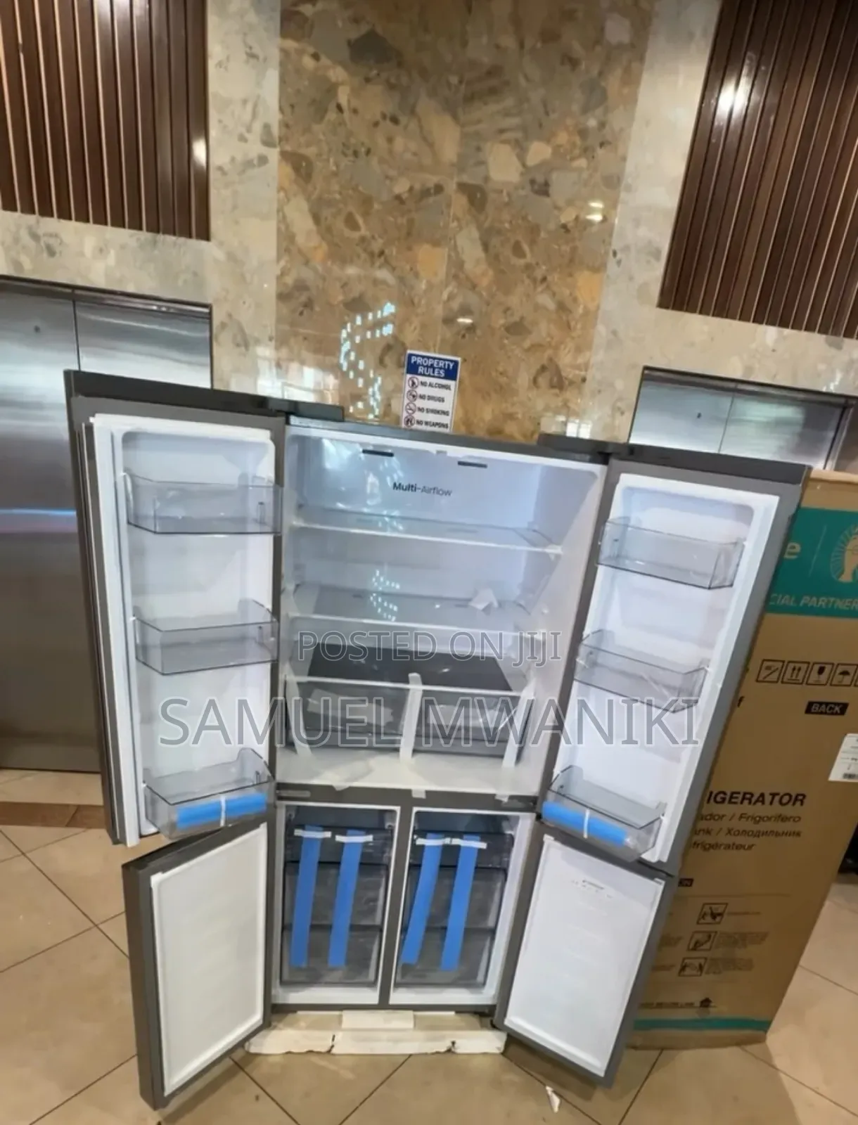 Hisense 470 Liters French Four Doors Refrigerator