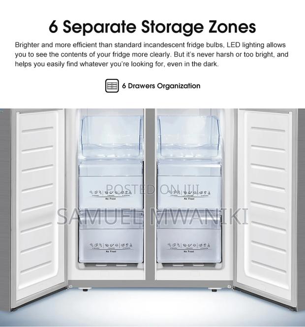 Hisense 470 Liters French Four Doors Refrigerator - thumbnail 4