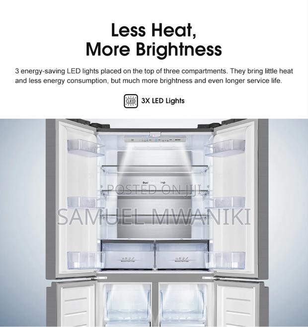 Hisense 470 Liters French Four Doors Refrigerator - thumbnail 6