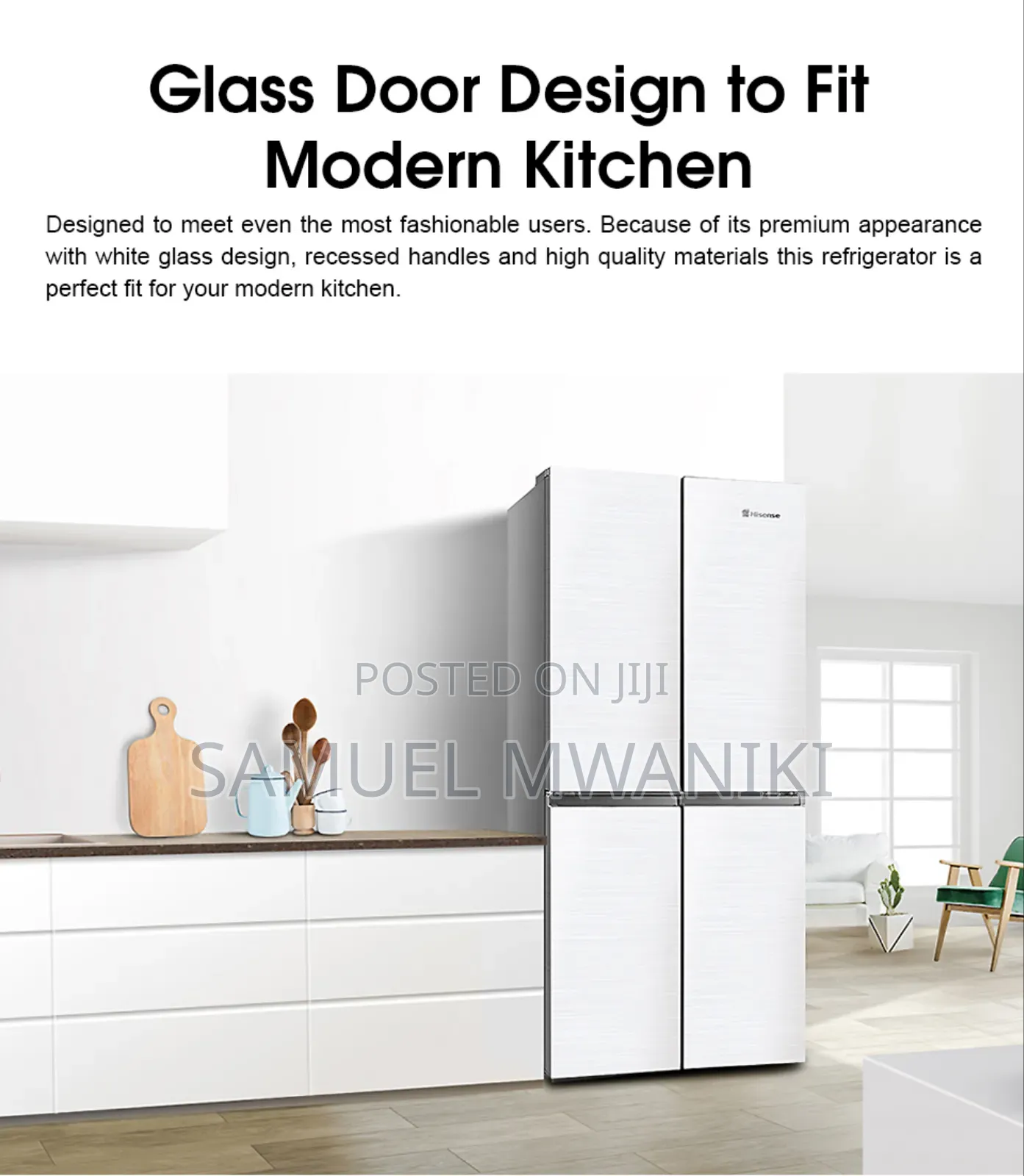 Hisense 470 Liters French Four Doors Refrigerator