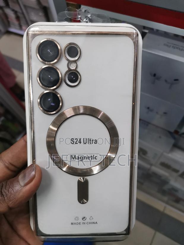 Samsung S24 Magsafe Case With Camera Lens ,Magnetic Clear,