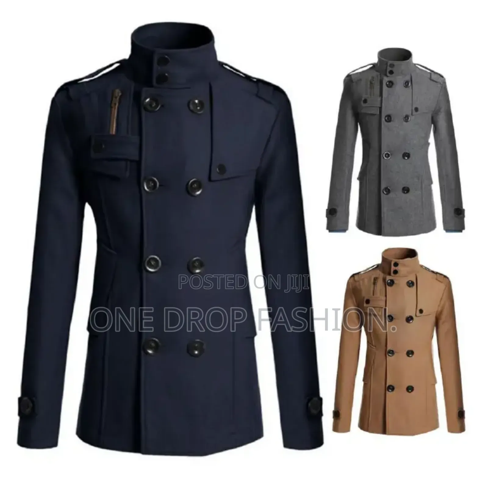 2 Breasted Warm Coats Men