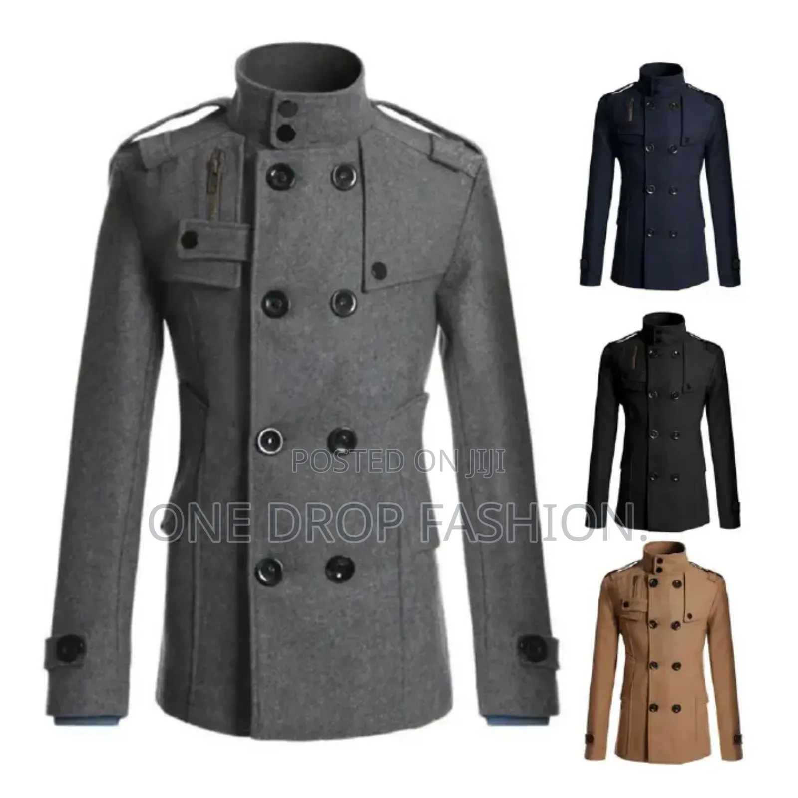 2 Breasted Warm Coats Men