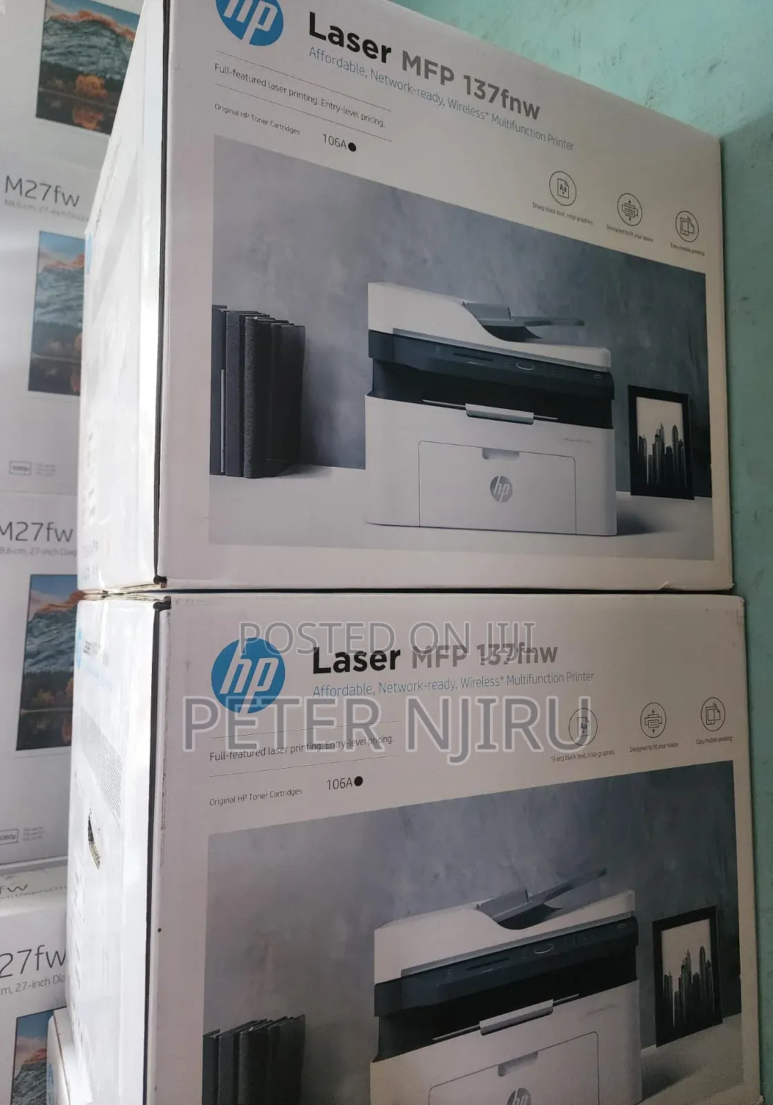 HP Laser MFP 137fnw Mono Multifunction Laser Printer