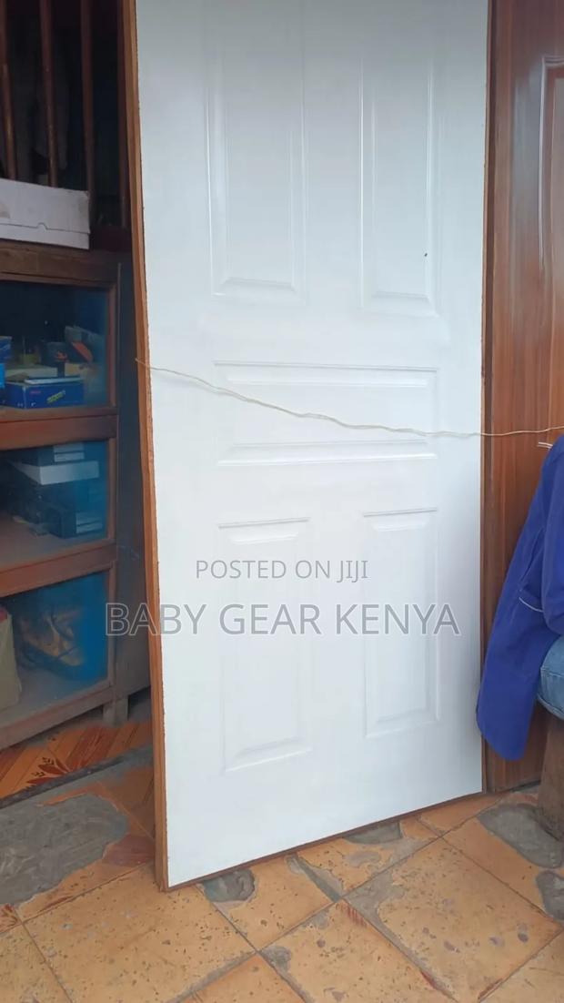 White Laminated Mahogany Doors - main view