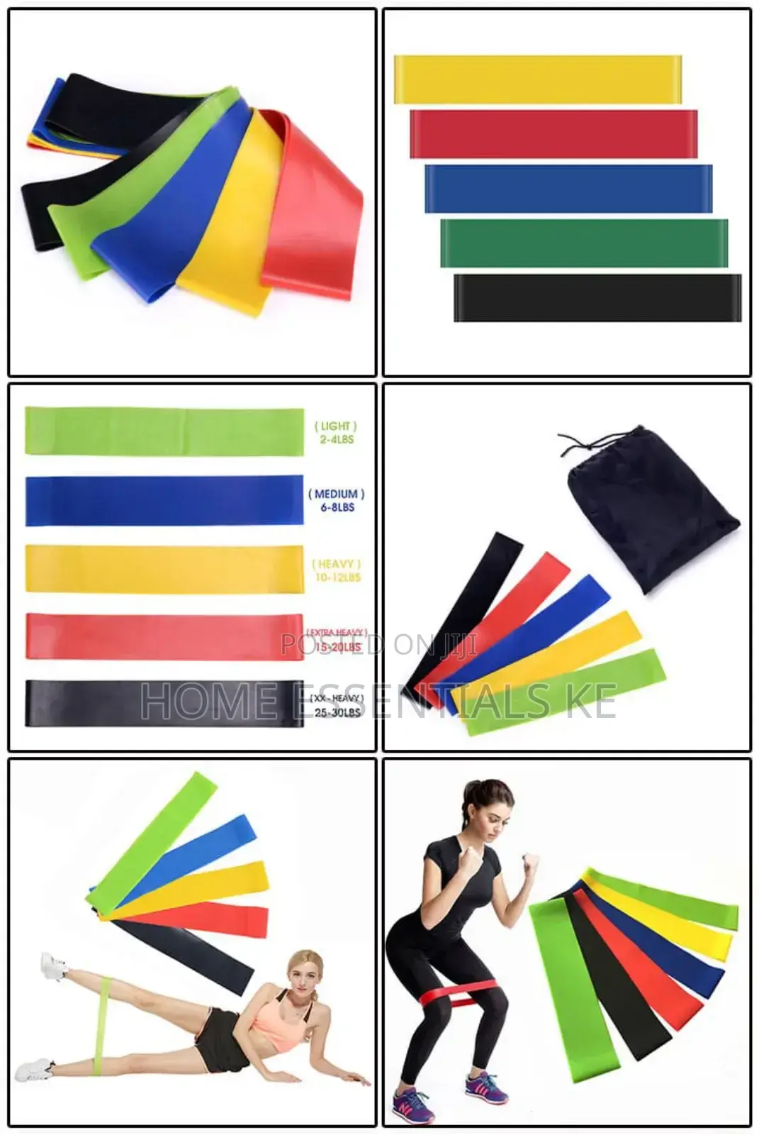 5pcs Exercise Premium Resistance Bands