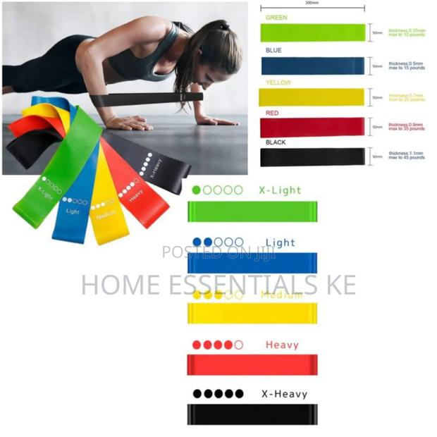 5pcs Exercise Premium Resistance Bands - thumbnail 4