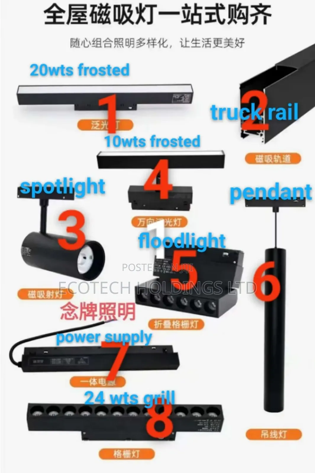 2mtrs Magnetic Track Rail