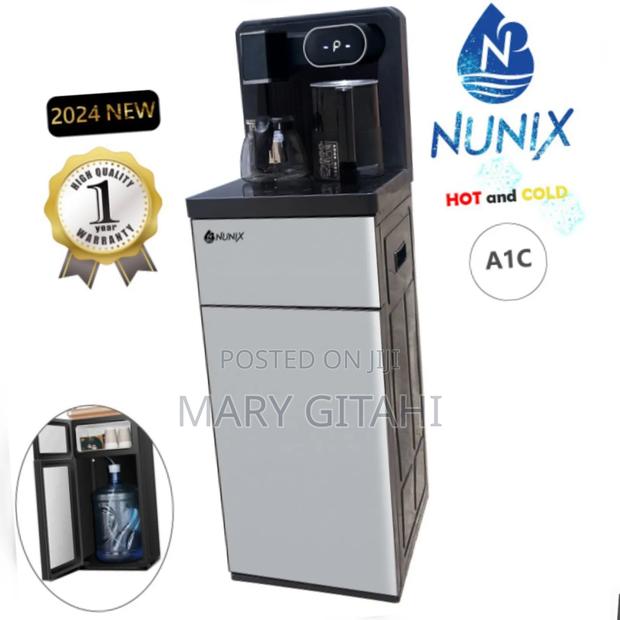 Sliver -Nunix A1C Bottom Load Hot and Cold Water Dispenser - main view