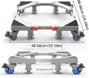 Heavy Duty 150kg Fridge Stand Washing Machine Stand Trolley