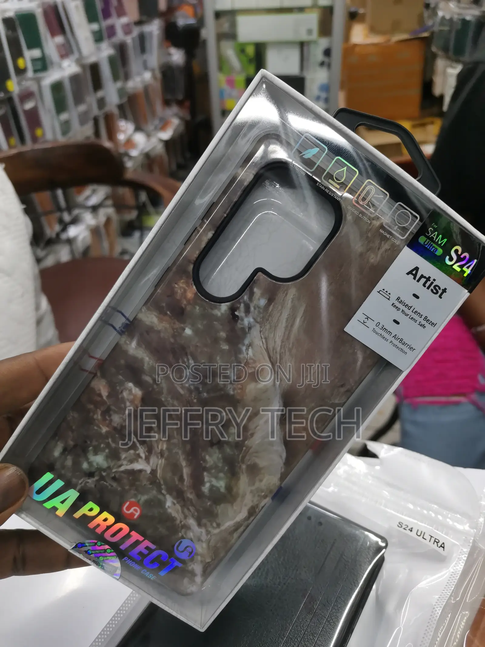 BURGA Case Samsung S24 Ultra Snowstorm Grey Marble