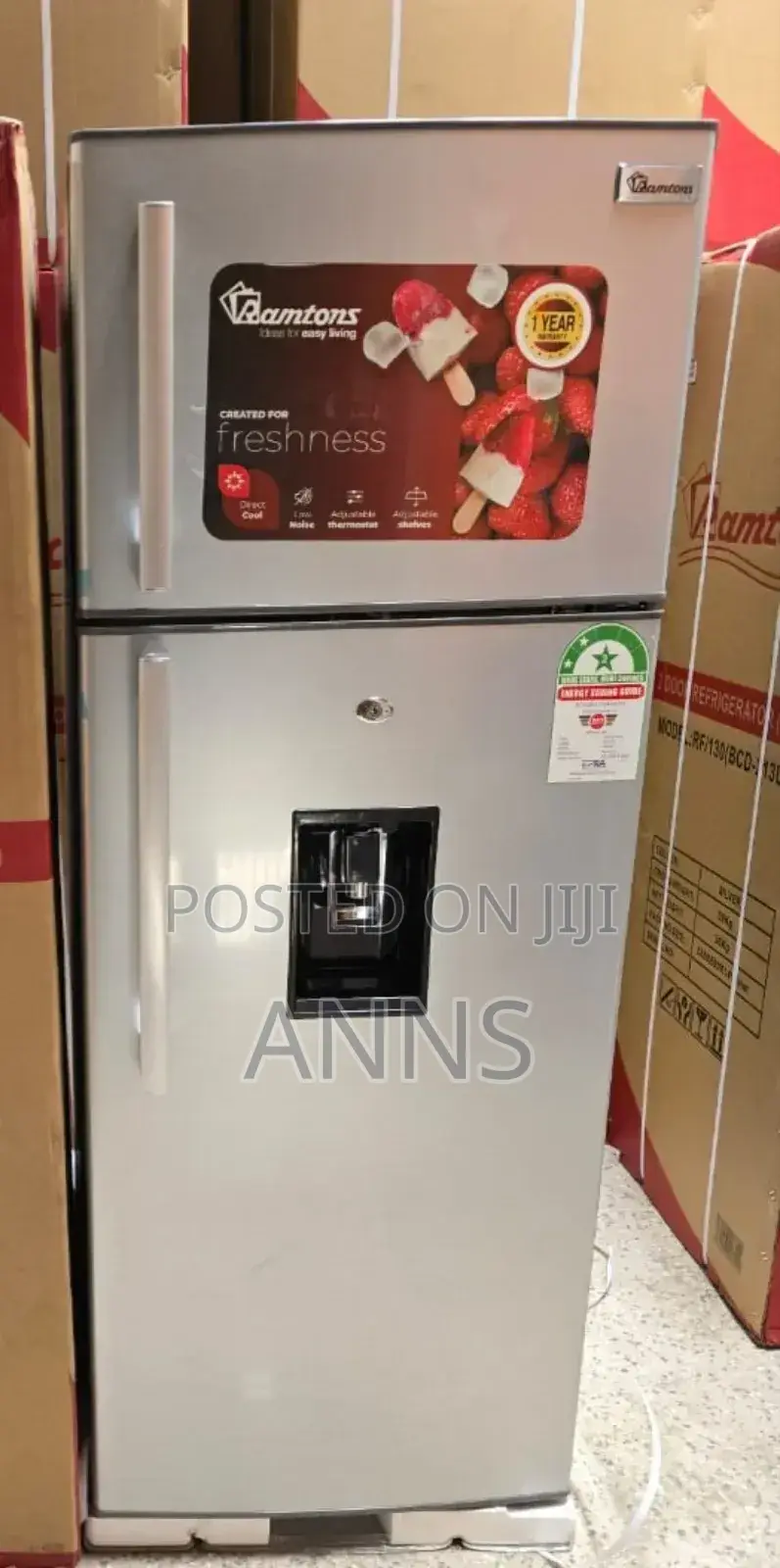 Ramtons 213litres With Handle and Dispenser Home Fridge