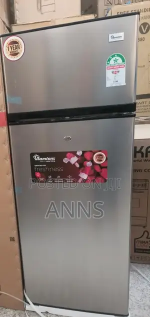 Ramtons Double Door Silver 204 Litres Exclusive Fridge