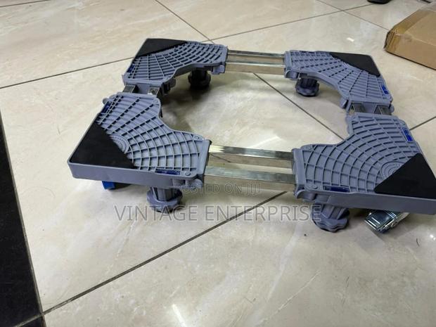 Double Rods Heavy Duty Washing Machine /Fridge/ Cooker Stand - thumbnail 2