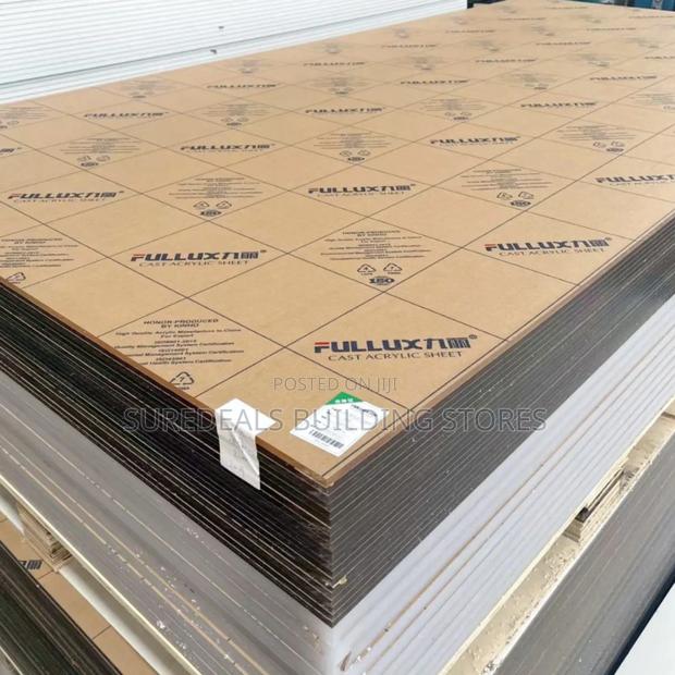 Clear Partition Plastic Glass/Acrylic Sheet-8ft By 4ft - thumbnail 2