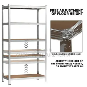 Cabinets: Strong Metal Shelving 5 Tier Office Storage